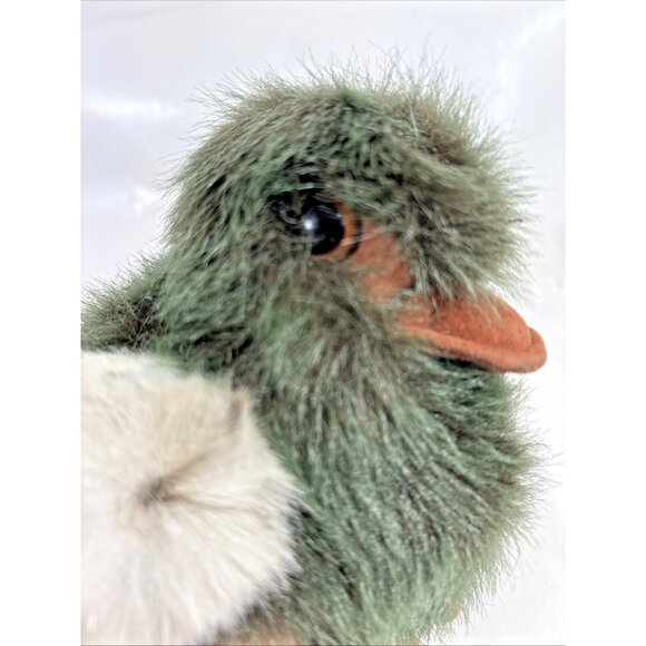 24K Polar Puff Duck Duckling Realistic Green Mallard Baby Plush 1992 Clay 4241 - Picture 5 of 8